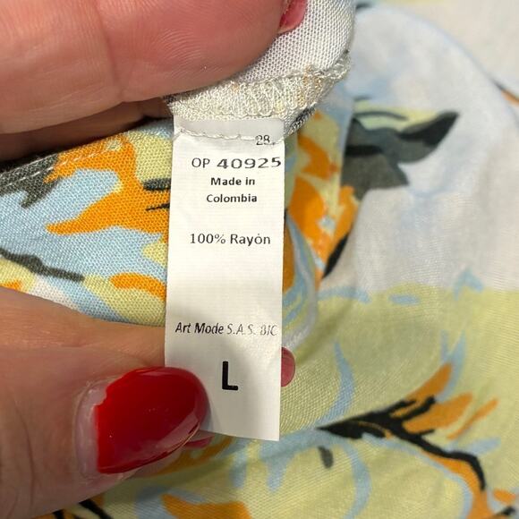 Maaji Floral Spring Garden Swim Coverup Large - Picture 6 of 11